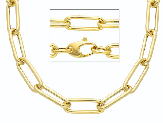 Lynx Xia - 18kt Yellow Gold Paper Clip Bracelet