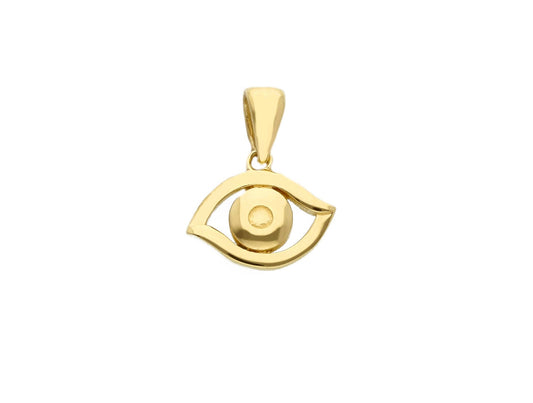 Armour - 18kt Yellow Gold Solid Evil Eye Charm