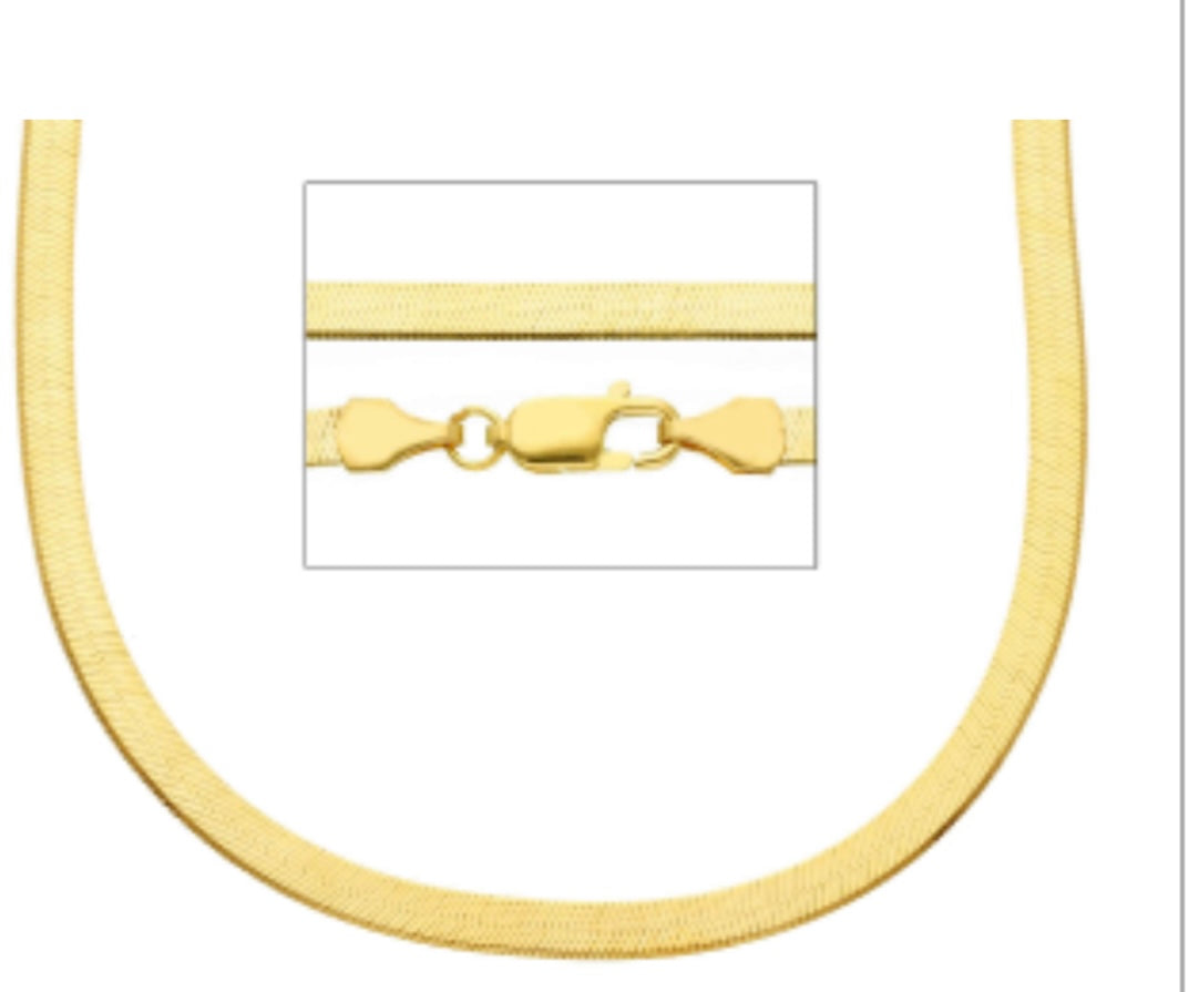 Mirage - Solid 18kt Yellow Gold Snake Chain
