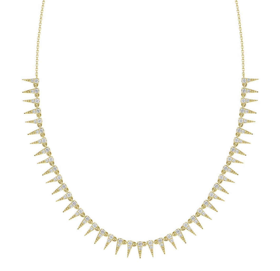 Ice Queen- 18kt Yellow Gold Diamond Necklace