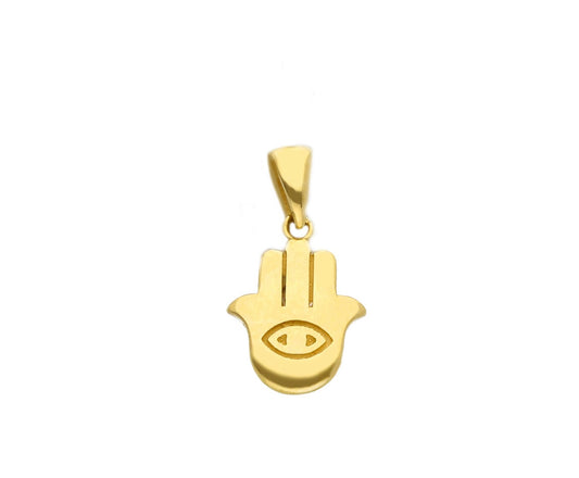 Armour - 18kt Solid Yellow Gold Hamza Charm