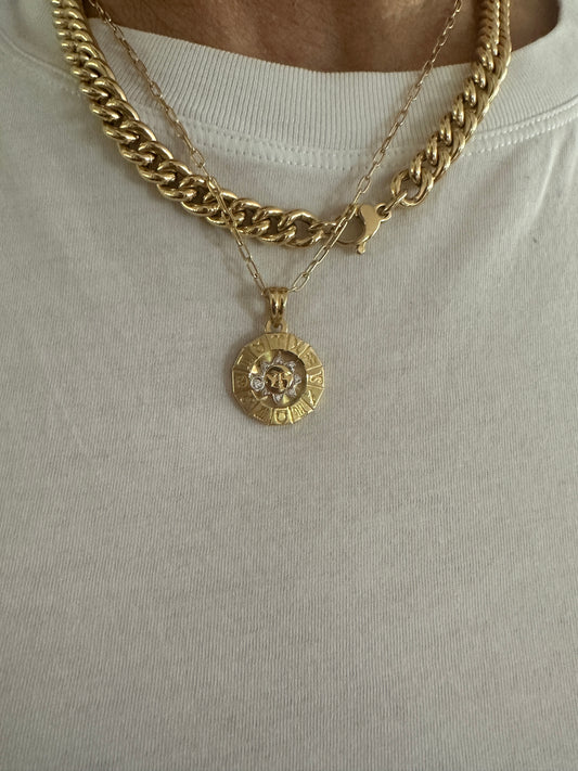 Lynx Aria Bet - 18kt Yellow Gold Cuban Chain Necklace