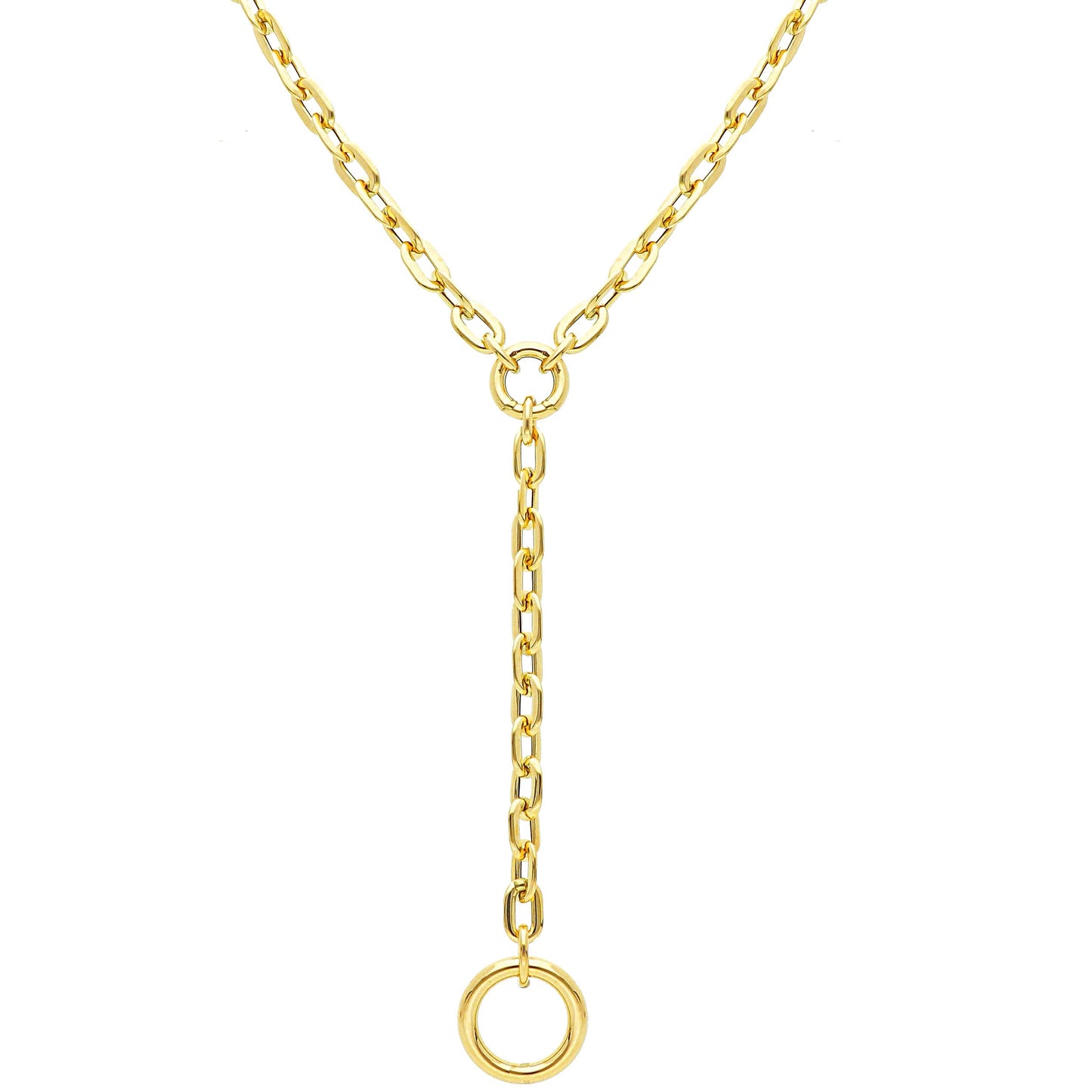 Ariel Lariat- 18kt Yellow Gold Double Drop Necklace