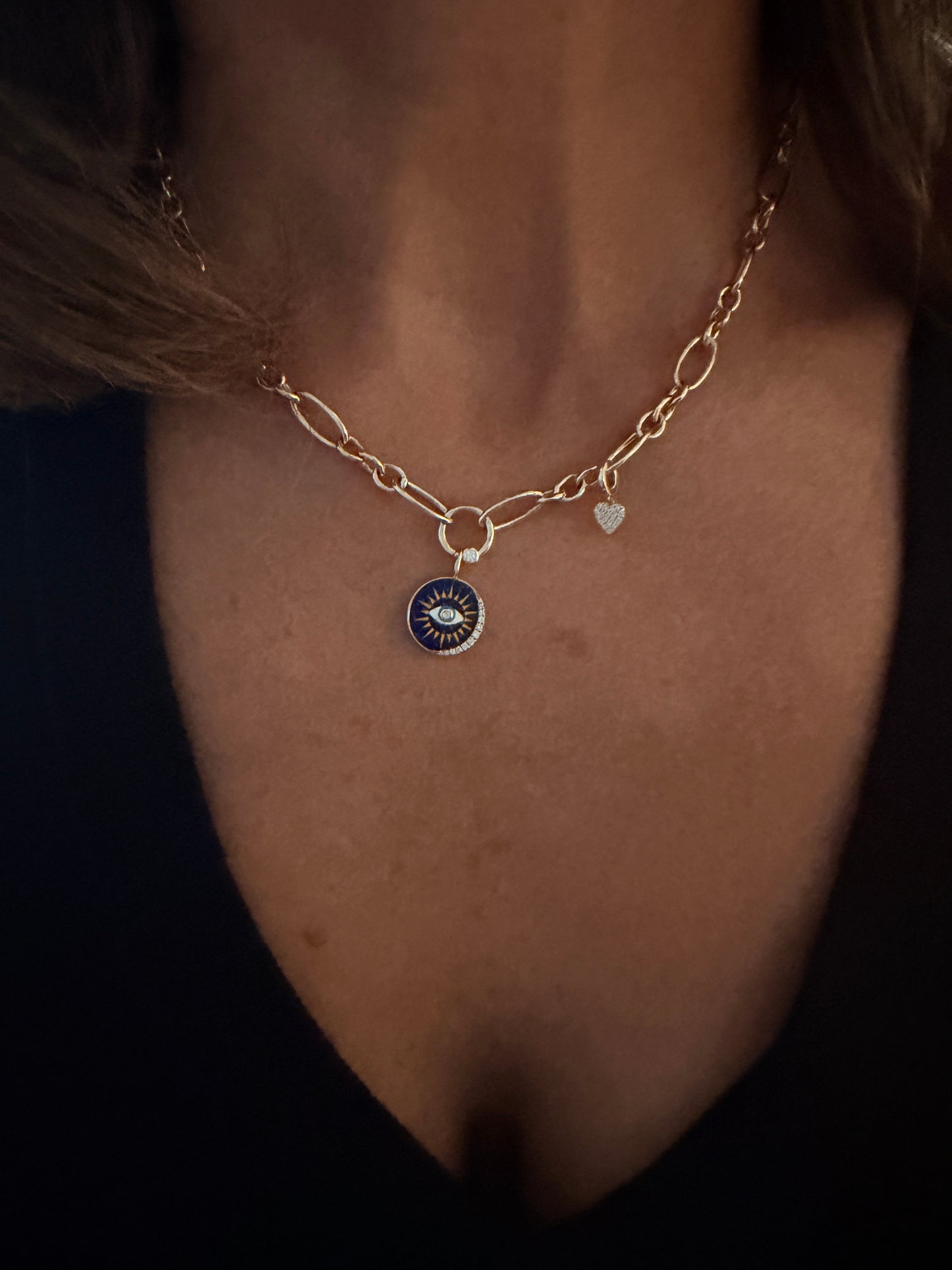 Armour - 14kt Yellow Gold Evil Eye Charm