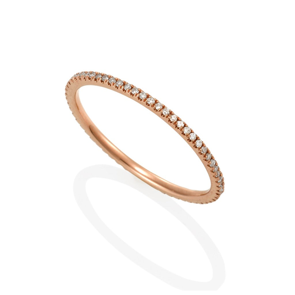 Bella - Rose 18ct Gold Eternity Full Band