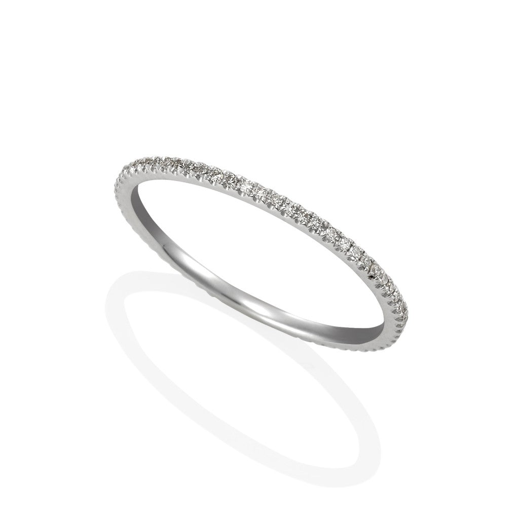 Bella - White 18ct Gold Eternity Full Band