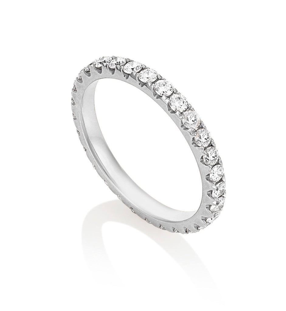 Bella Maxi- 18ct White Gold Diamond Eternity Full Band