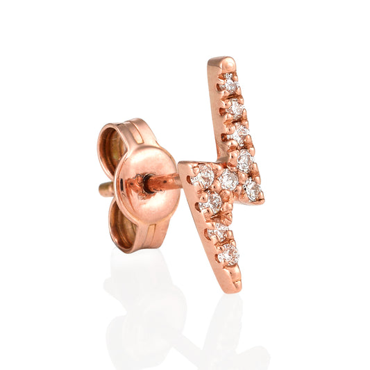 18kt Rose Gold Flash with Diamonds