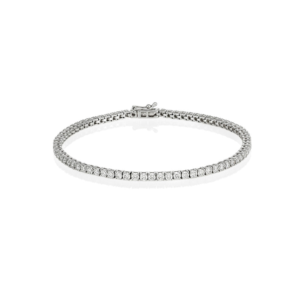 Milano - 18kt White Gold Diamond Tennis Bracelet 2cts