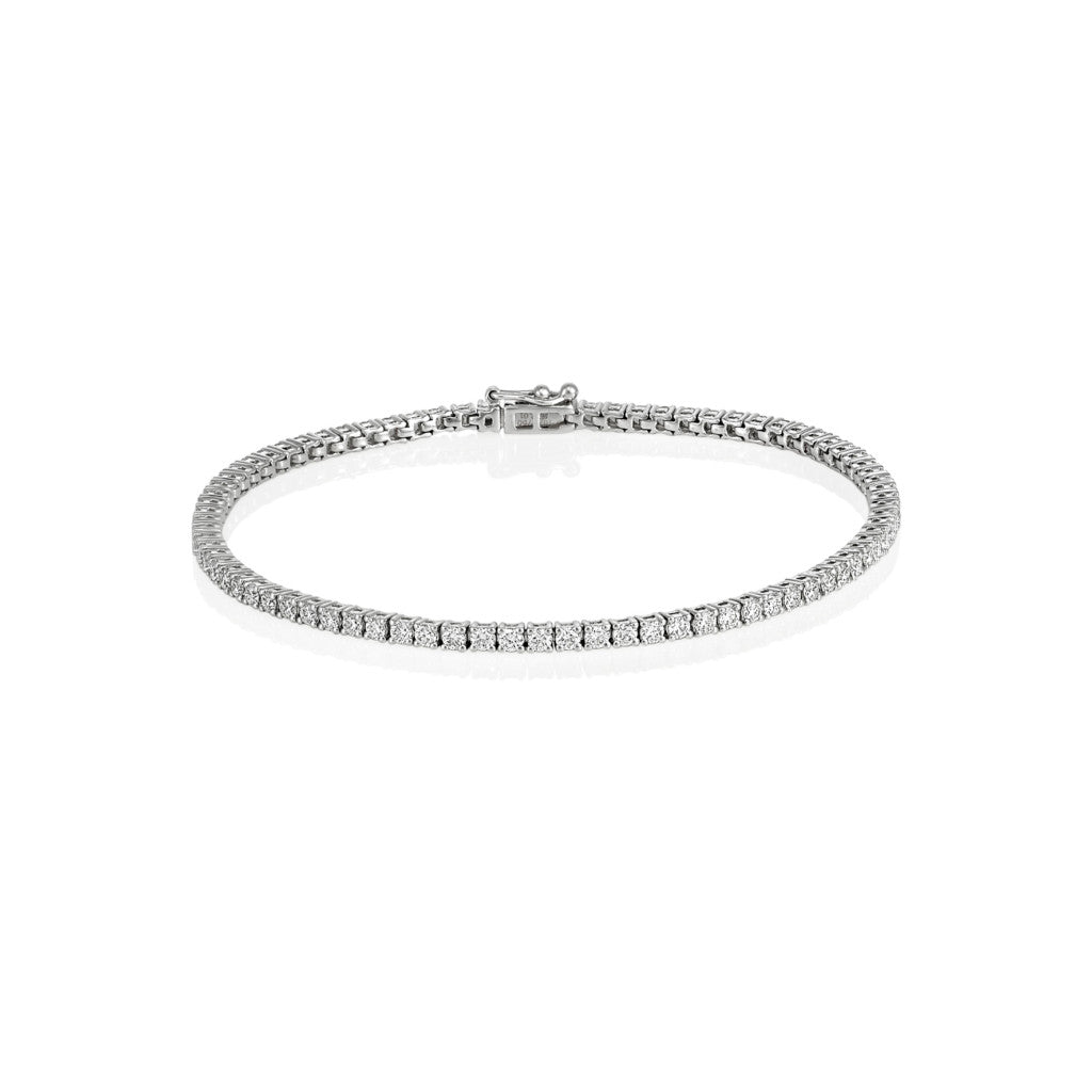 Milano - 18kt White Gold Diamond Tennis Bracelet 2cts