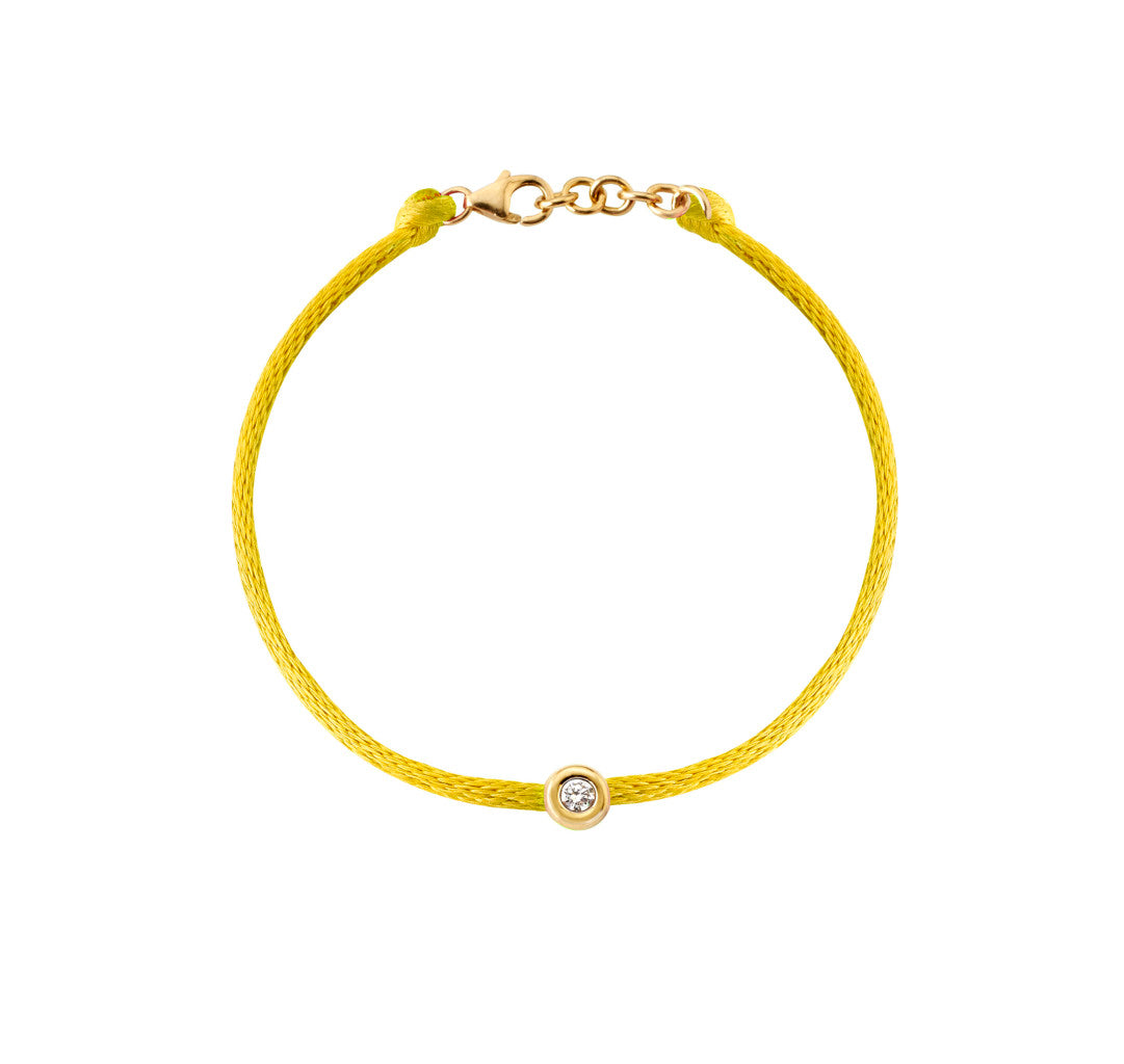 I AM BRACELETS - 18kt Yellow Gold with Brilliant Cut Diamond