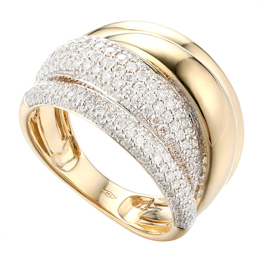 Embrace - 18kt Yellow Gold Diamond Wrap Ring