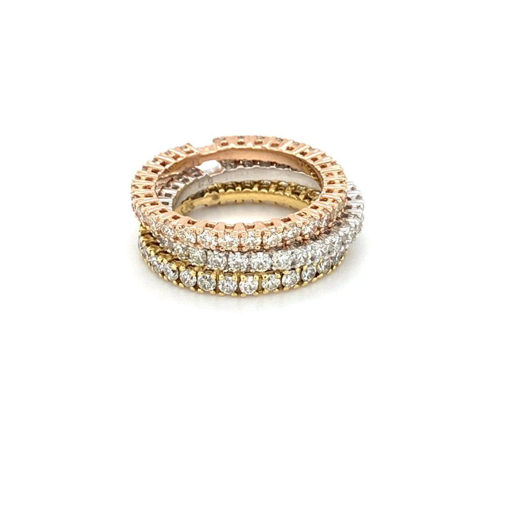 Eve - 18kt Rose Gold Diamond Eternity Ring