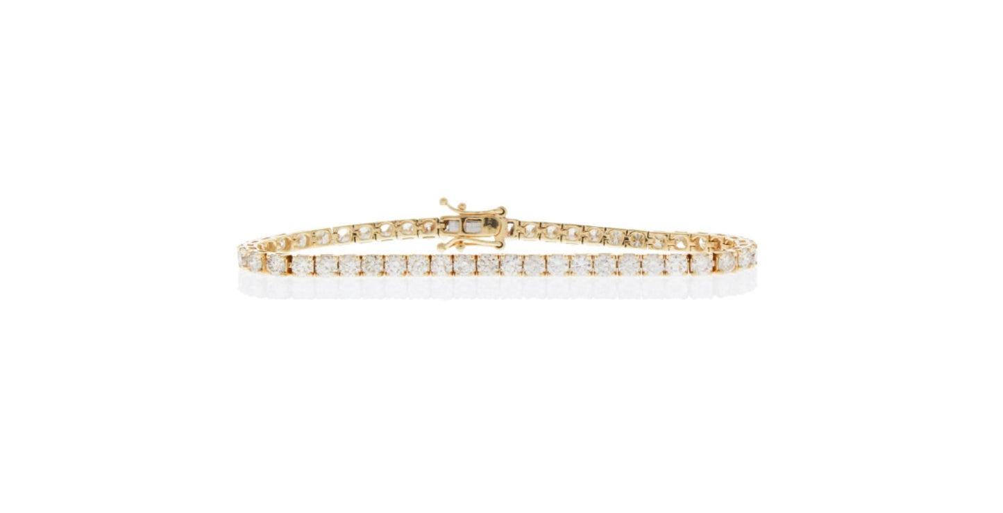 Milano - 18K Rose Gold Diamond Tennis Bracelet 3cts