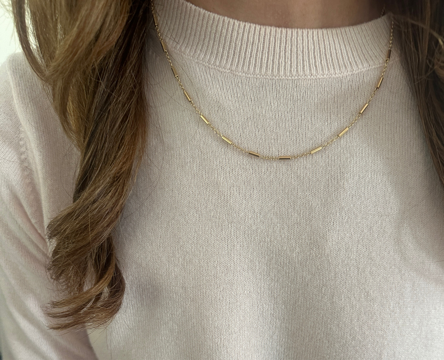 Tube Chain - 18kt Yellow Gold Necklace