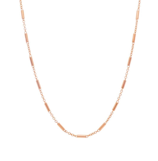 Tube Chain - 18kt Rose Gold Necklace