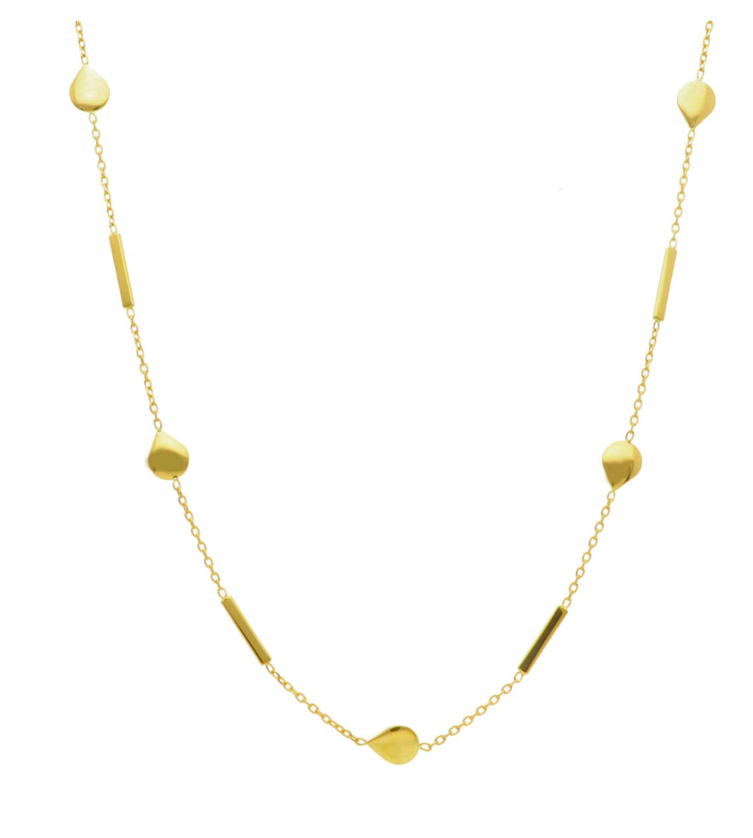 Eclipse - 18kt Yellow Gold Chain with Pear Shape