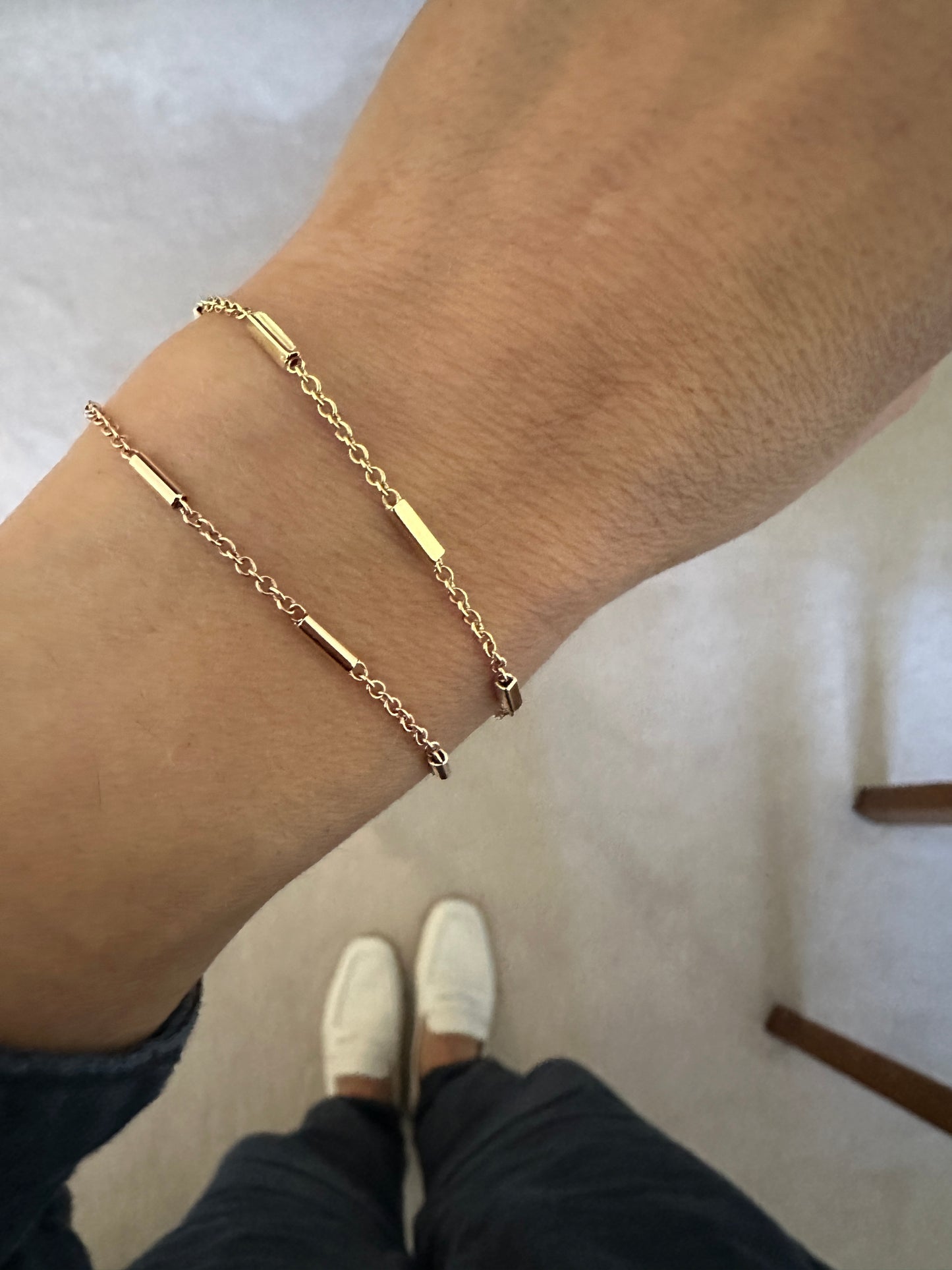 Ellipse - 18kt Rose Gold Tube Bracelet