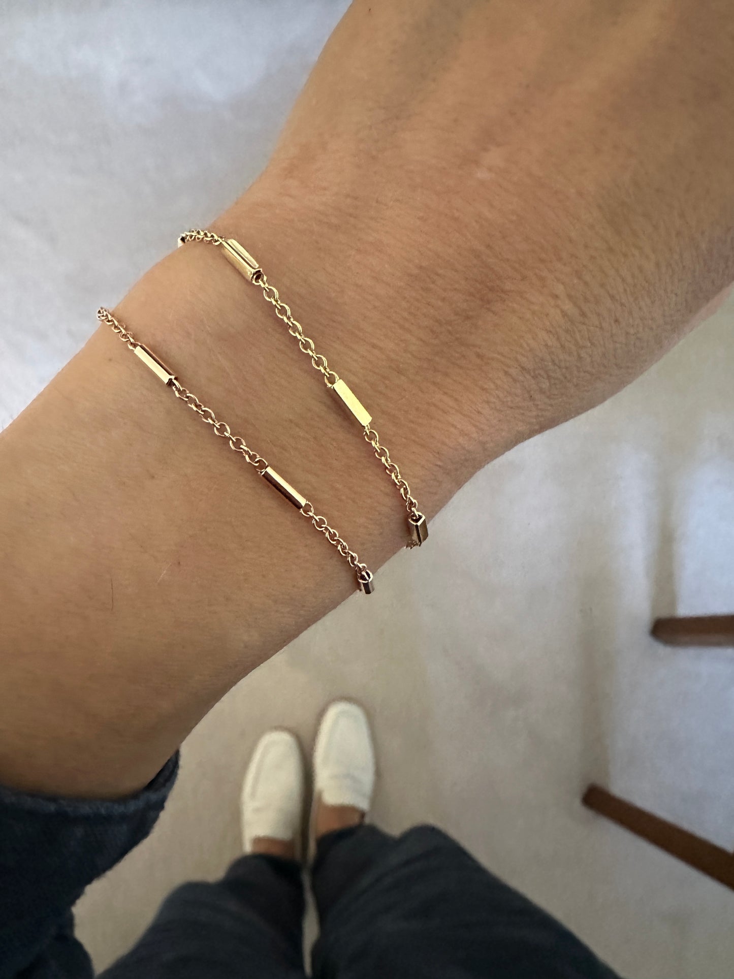 Ellipse - 18kt Yellow Gold Tube Bracelet