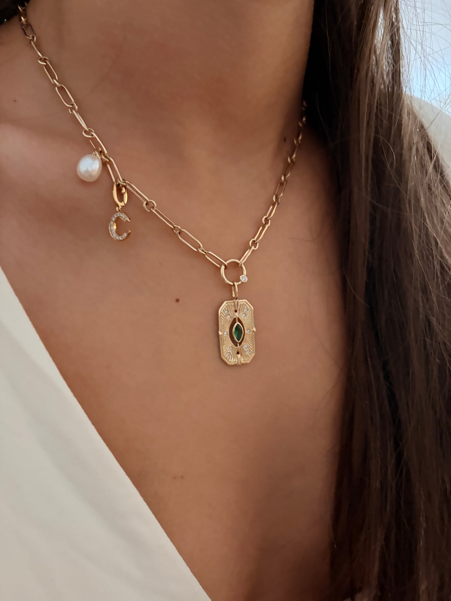 Ariel Midi - 14k Paper Clip Necklace with Variants