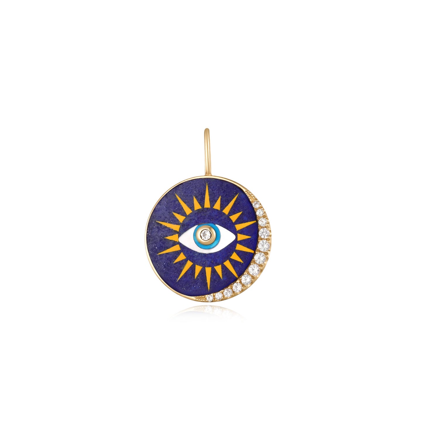 Armour - 14kt Yellow Gold Evil Eye Charm