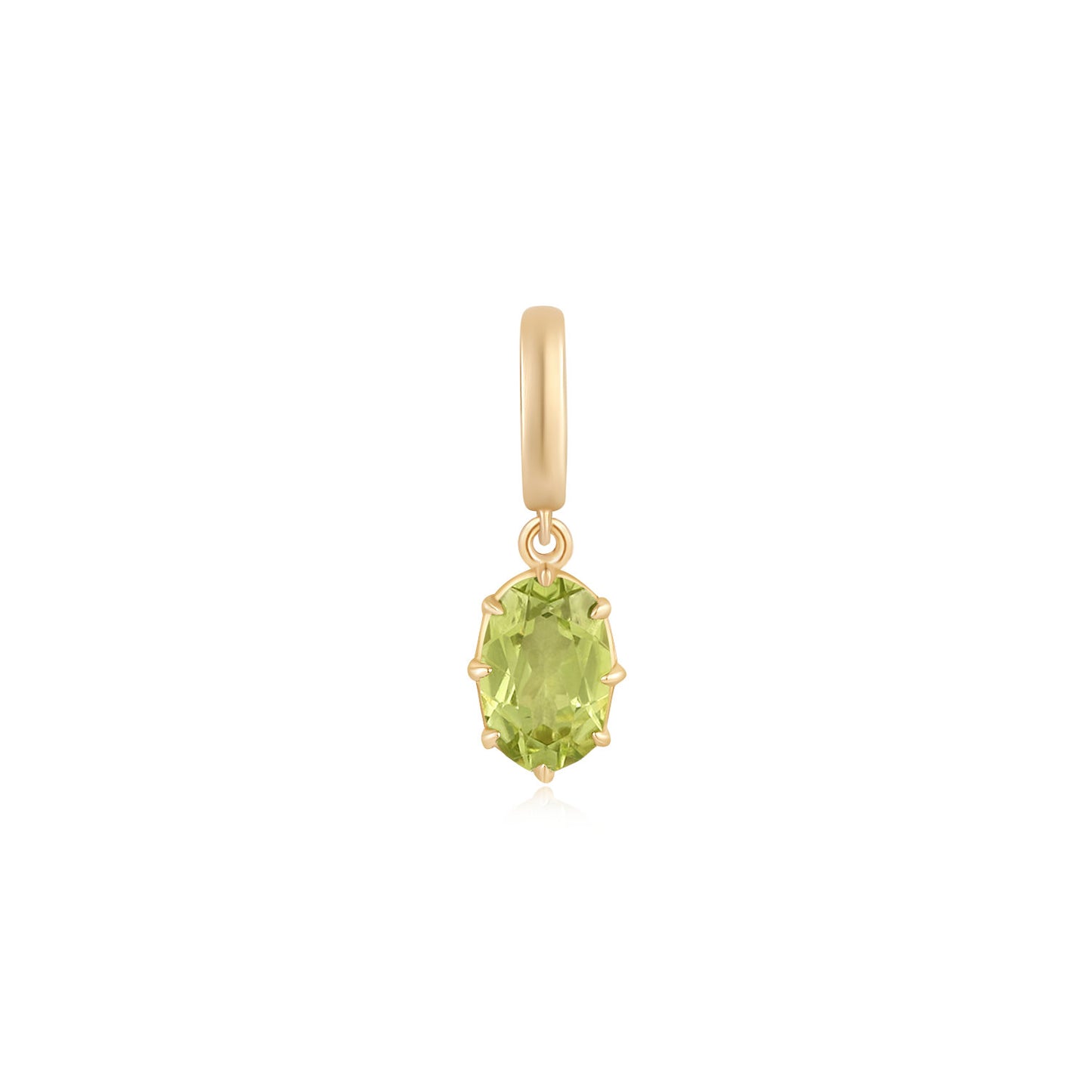 Peridot Petite - 14k Peridot Charm