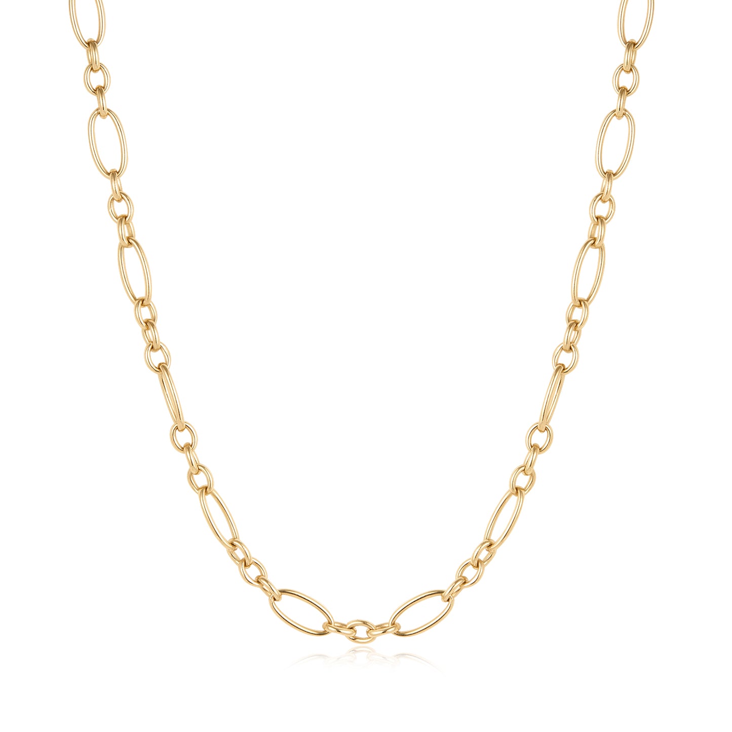 Ariel -  14kt Yellow Gold Paper Clip Chain Necklace
