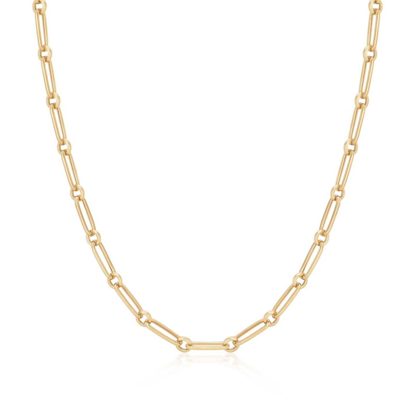 Ariel Midi - 14k Paper Clip Necklace with Variants