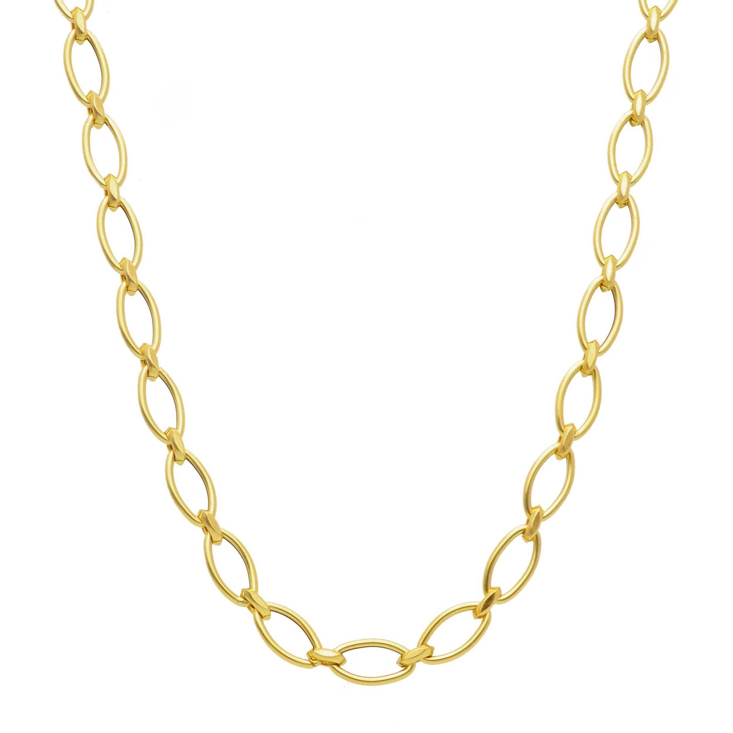 Electra- Marquise Link 18kt Yellow Gold Chain