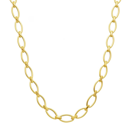 Electra- Marquise Link 18kt Yellow Gold Chain