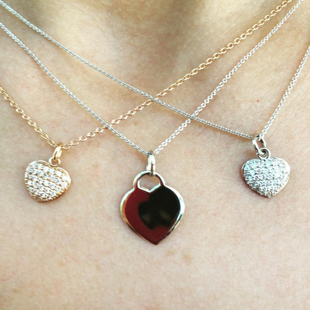 Kabana 14k Rose Gold Heart Pendant - Inlay Jewelry, Kabana Jewelry,  Southwest Pendants