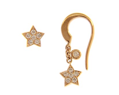 Match Me If You Can Rose Gold Star Earrings